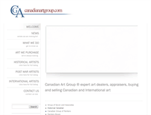 Tablet Screenshot of canadianartgroup.com